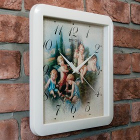 Часы настенные П-А7-327 Ангелы в Кодинске - kodinsk.katalogmebeli.com | фото