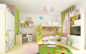 Детская комната Флёр (Белый/корпус Клен) в Кодинске - kodinsk.katalogmebeli.com | фото 6