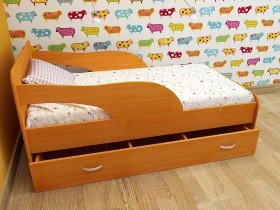 Кровать детская Максимка Млечный дуб/Венге в Кодинске - kodinsk.katalogmebeli.com | фото 4