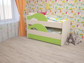 Кровать детская Радуга 1600 Млечный дуб/Венге в Кодинске - kodinsk.katalogmebeli.com | фото 8