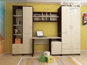 Детская Студент Комплект мебели (Дуб сонома/Белый) в Кодинске - kodinsk.katalogmebeli.com | фото