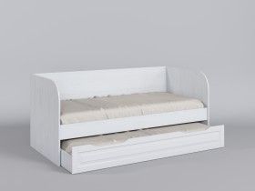 Диван-кровать Классика (Белый/корпус Выбеленное дерево) в Кодинске - kodinsk.katalogmebeli.com | фото