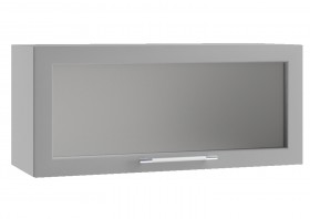 Гранд ПГС 800 Шкаф верхний горизонтальный со стеклом Белый в Кодинске - kodinsk.katalogmebeli.com | фото