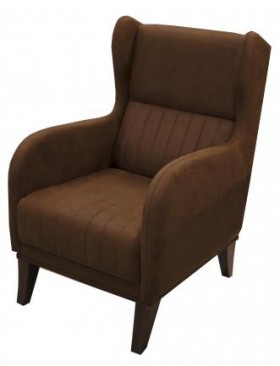 Кресло для отдыха "ЕвроМагнат" (замша дельта каштан)/осн. в Кодинске - kodinsk.katalogmebeli.com | фото 2