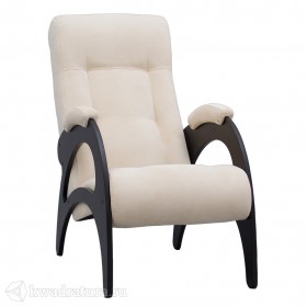 Кресло для отдыха Неаполь Модель 9 без лозы (Венге-эмаль/Ткань Ваниль Verona Vanilla) в Кодинске - kodinsk.katalogmebeli.com | фото