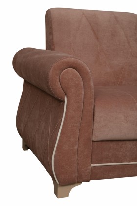 Кресло для отдыха "Порто" (велюр киви корица / микровельвет крем) в Кодинске - kodinsk.katalogmebeli.com | фото 3