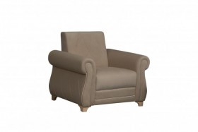 Кресло для отдыха Порто (велюр киви латте / микровельвет крем) в Кодинске - kodinsk.katalogmebeli.com | фото