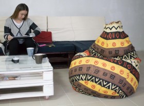 Кресло-груша Большое-Африка в Кодинске - kodinsk.katalogmebeli.com | фото 4