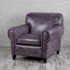 Кресло кожаное Элегант (Фиолетовый) в Кодинске - kodinsk.katalogmebeli.com | фото 1