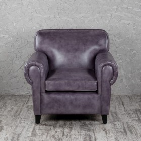 Кресло кожаное Элегант (Фиолетовый) в Кодинске - kodinsk.katalogmebeli.com | фото 4