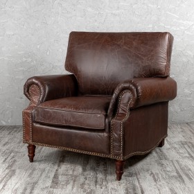 Кресло кожаное Лофт Аристократ (ширина 1100 мм) в Кодинске - kodinsk.katalogmebeli.com | фото