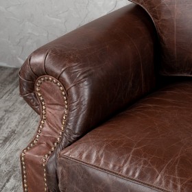 Кресло кожаное Лофт Аристократ (ширина 1100 мм) в Кодинске - kodinsk.katalogmebeli.com | фото 5