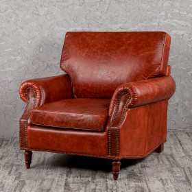Кресло кожаное Лофт Аристократ (кожа буйвола) в Кодинске - kodinsk.katalogmebeli.com | фото 1