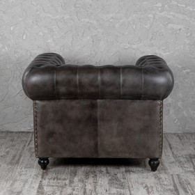 Кресло кожаное Лофт Честер (акация) в Кодинске - kodinsk.katalogmebeli.com | фото 7