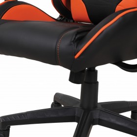Кресло компьютерное BRABIX GT Racer GM-100 (черный, оранжевый) в Кодинске - kodinsk.katalogmebeli.com | фото 2