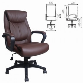 Кресло офисное BRABIX Enter EX-511 (коричневый) в Кодинске - kodinsk.katalogmebeli.com | фото
