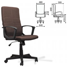 Кресло офисное BRABIX Focus EX-518 (коричневый) в Кодинске - kodinsk.katalogmebeli.com | фото