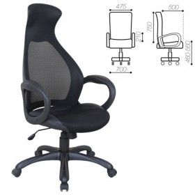 Кресло офисное BRABIX Genesis EX-517 (черное) в Кодинске - kodinsk.katalogmebeli.com | фото