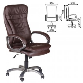 Кресло офисное BRABIX Omega EX-589 (коричневое) в Кодинске - kodinsk.katalogmebeli.com | фото 1