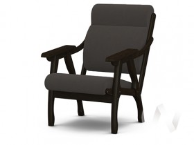 Кресло Вега-10 (венге лак/ULTRA GRAFIT) в Кодинске - kodinsk.katalogmebeli.com | фото 1