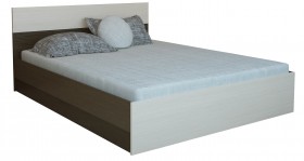 Кровать 0,8м Юнона с настилом (Венге / Дуб) в Кодинске - kodinsk.katalogmebeli.com | фото 2
