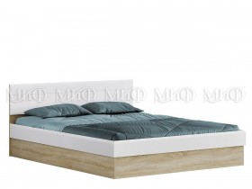 Кровать 1,4 спальня Фортуна (Дуб сонома/белый глянец) в Кодинске - kodinsk.katalogmebeli.com | фото 1
