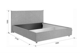 Кровать 1,6 Квест с подъемным механизмом (Топаз велюр) купить в Кодинске - kodinsk.katalogmebeli.com | фото 2