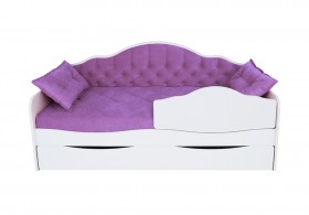 Кровать 170 серии Иллюзия Лайт 1 ящик 32 Фиолетовый (подушки) в Кодинске - kodinsk.katalogmebeli.com | фото 1