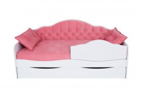Кровать 170 серии Иллюзия Лайт 1 ящик 89 Розовый (подушки) в Кодинске - kodinsk.katalogmebeli.com | фото 1