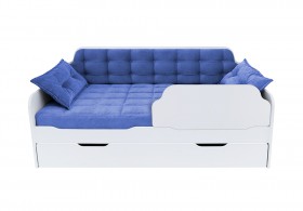 Кровать 170 серии Спорт Лайт 1 ящик 85 Синий (подушки) в Кодинске - kodinsk.katalogmebeli.com | фото