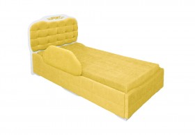 Кровать 190 Атлет Lux 74 Жёлтый (мягкий бортик) в Кодинске - kodinsk.katalogmebeli.com | фото