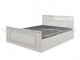 Кровать Афина-1 1,4 м (Белый/Белый глянец) в Кодинске - kodinsk.katalogmebeli.com | фото 1
