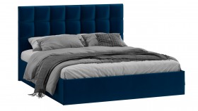Кровать без ПМ «Эмбер» Велюр Confetti/Blue в Кодинске - kodinsk.katalogmebeli.com | фото