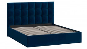 Кровать без ПМ «Эмбер» Велюр Confetti/Blue в Кодинске - kodinsk.katalogmebeli.com | фото 3