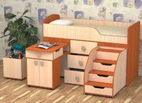 Кровать детская Фея 1.6 Венге/Дуб молочный в Кодинске - kodinsk.katalogmebeli.com | фото 3