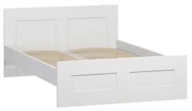 Кровать двухспальная Сириус 1600мм белый в Кодинске - kodinsk.katalogmebeli.com | фото