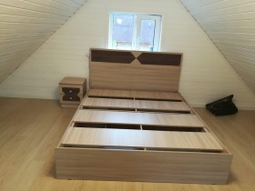 Кровать Николь 1.6 (Венге/Лиственница светлая) в Кодинске - kodinsk.katalogmebeli.com | фото 2