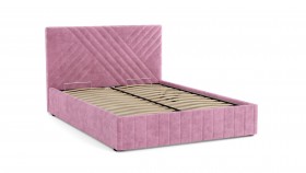 Кровать Гамма ш. 1400 (с основанием для хранения) (велюр тенерифе розовый) в Кодинске - kodinsk.katalogmebeli.com | фото 2