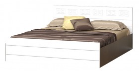 Кровать Корсика-1 1.6 (Венге/Белый глянец) в Кодинске - kodinsk.katalogmebeli.com | фото