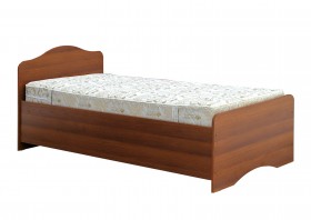 Кровать одинарная 900-1 без матраса (круглые спинки) Орех Таволато в Кодинске - kodinsk.katalogmebeli.com | фото