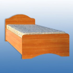 Кровать одинарная с ящиками 800-1 без матраса (круглые спинки) Вишня Оксфорд в Кодинске - kodinsk.katalogmebeli.com | фото 2