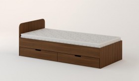 Кровать с ящиками 900 (Орех темный) в Кодинске - kodinsk.katalogmebeli.com | фото