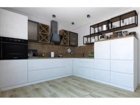 Модульная кухня Бронкс 1,8 м (Кварц) в Кодинске - kodinsk.katalogmebeli.com | фото 5
