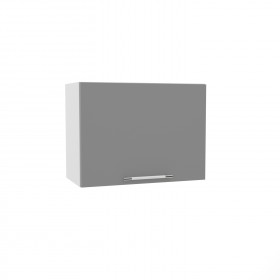 Лофт ВПГ 600 шкаф верхний горизонтальный высокий (Штукатурка серая/корпус Серый) в Кодинске - kodinsk.katalogmebeli.com | фото