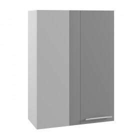 Лофт ВПУ 650 шкаф верхний угловой высокий (Бетон светлый/корпус Серый) в Кодинске - kodinsk.katalogmebeli.com | фото