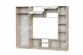 Мебель для гостиной МГС 3 Исполнение 1 Дуб Сонома / Белый в Кодинске - kodinsk.katalogmebeli.com | фото 3