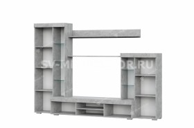 Мебель для гостиной МГС 5 Цемент светлый / Белый в Кодинске - kodinsk.katalogmebeli.com | фото 4