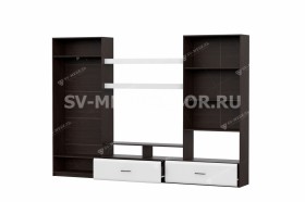 Мебель для гостиной МГС 7 Исполнение 1 Дуб Венге/Белый глянец в Кодинске - kodinsk.katalogmebeli.com | фото 1