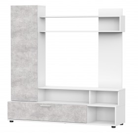 Мебель для гостиной "МГС 9" Белый / Цемент светлый в Кодинске - kodinsk.katalogmebeli.com | фото 1