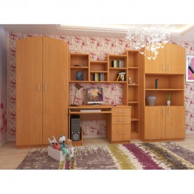 Детская Мишутка Комплект мебели (Вишня оксфорд) в Кодинске - kodinsk.katalogmebeli.com | фото